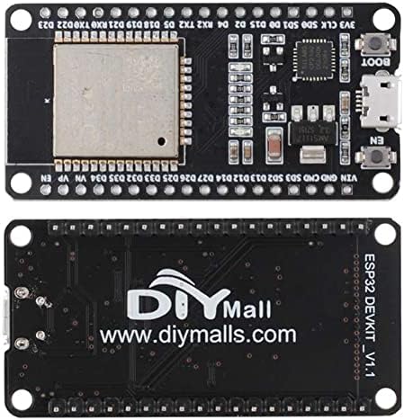 Dimall Devit V1 ESP32-WOROM-32 Razvojna ploča, 36PINS ESP32, ESP-32S 2.4GHz WiFi+BT Dev Modul CP2102 za Arduino Doit, s ESP32 Expansion