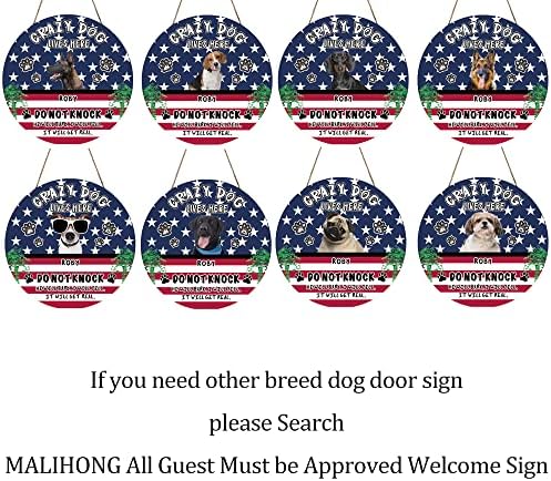 MALIHONG Personalizirana američka zastava Lhasa Apso pas Kućni Ljubimci znak za ulazna vrata dekor trijema seoske kuće viseći znak