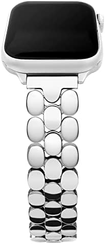 Gledajte bend za Apple Watch for Women 38 mm 40 mm 41 mm 42 mm 44 mm 45 mm, traka od nehrđajućeg čelika kompatibilna s Apple Watch