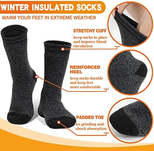 3 para zimskih termo čarapa za muškarce i žene tople zimske skijaške debele čizme izolirane čarape za hladno vrijeme