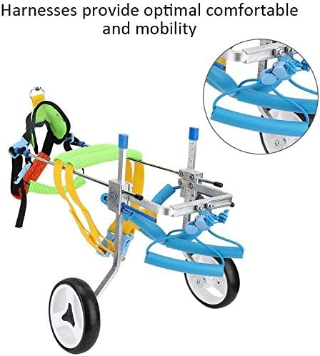 GAOFAN PET invalidska kolica, podesivi invalidski kolica s invaliditetom Pomoćni hodali automobil za zadnje noge Automobil za odrasle