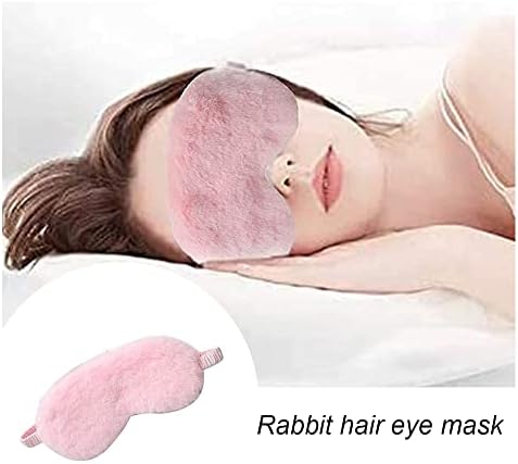 4 PCS maska ​​za spavanje plišana maska ​​za oči svilena maska ​​za spavanje, maska ​​za oči podesiva maska ​​za spavanje zec sljepčana