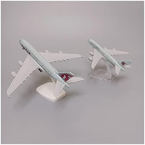 Modeli zrakoplova za Air Qatar Airways A380 Airplane Model Qatar Airbus A380 Airlines Die Die Cast Airplane Model 16cm 20cm ravni ukrasi