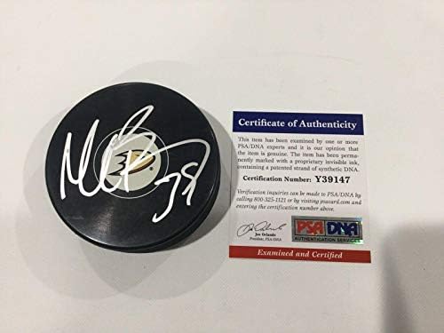 Matt beleski potpisao je pak Anaheim Ducks s autogramom u NHL PAKOVIMA s autogramom