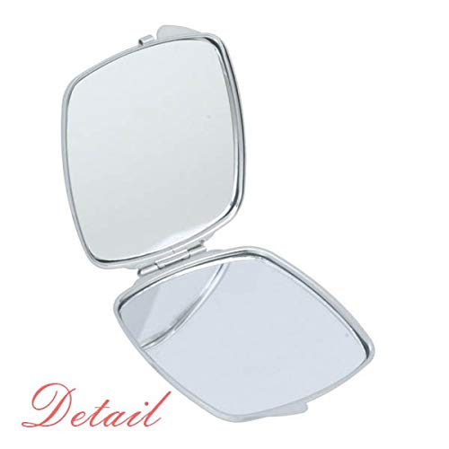 Kist za četke za četke prijenosni kompaktni džepni ogledalo za šminkanje s dvostranim staklom