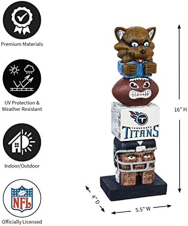 Team Sports America NFL Tennessee Titans 16 inčni Tikitem Totem