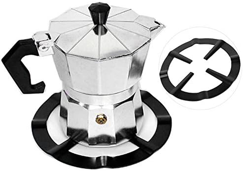 Gonetre od nehrđajućeg željeza crna moka kava polica okrugla pećnica za nosač za nosač kuhinjski alati