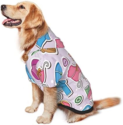 Veliki pseći kapuljača Slatko-Funny-Art Odjeća za kućne ljubimce s šeširom mekim mačjim kaputom X-Large