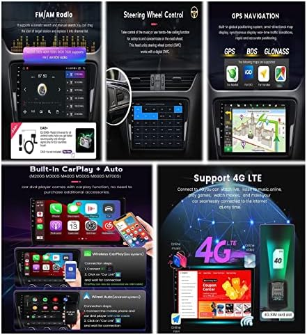 9 inčni Android 11.0 Automobil Stereo GPS Navigacija Multimedijski igrač Zamjena za Citroen C4 2004-2014 Suppot CarPlay Automatska