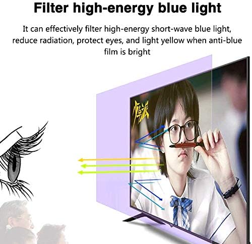 Film filtra za TV zaslon Matte Anti Sjaj - Protect Anti -plave svjetlosti Protector Anti -refleksije do 90% ublažava umor očiju, 70