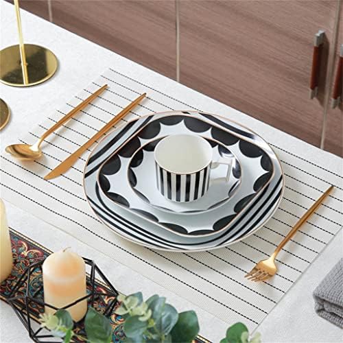 Zhuhw kombinacija pribora za pribor za večeru placemat set set tablice set tanjura za stol za stol za kuću
