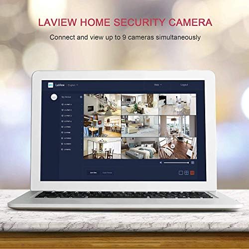 Laview sigurnosna kamera na otvorenom, 1080p HD Wifi sigurnosne kamere s pan/nagibnom 360 View, noćni vid, dvosmjerni audio, IP65,