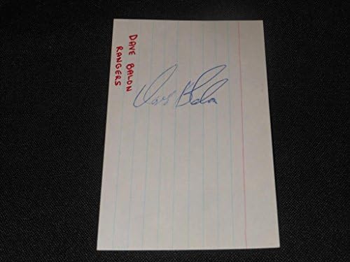 Dave Bailon iz njujorških Rangersa potpisao je karticu s autogramom veličine 3 do 5 914-skraćeni potpisi u NHL - u
