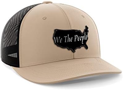 Mi ljudi u SAD -u crnu kožnu patch šešir