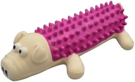 Nevjerojatni proizvodi za kućne ljubimce Shaggy Latex Pig Squee igračka, 6-inčni