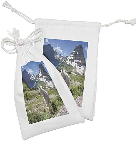 Kunična torba za kozje kozje od 2, fotografija divlje životinje u Nacionalnom parku Glacier u Sjedinjenim Američkim Državama idilična,