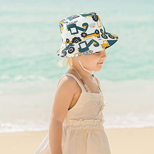 Dječji šeširi proljetna kanta kapica šešir sunce sunce remen Slatka plaža podesiva crtani kartić vanjski organski pamučni čvor dijete