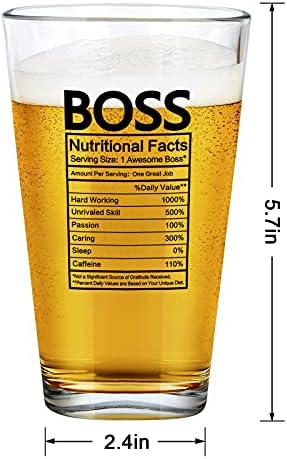 Korisna svojstva čaše za pivo, Pokloni za dan šefa za muškarce, šef menadžer, poslodavac, kolege, prijatelji, smiješna čaša piva za
