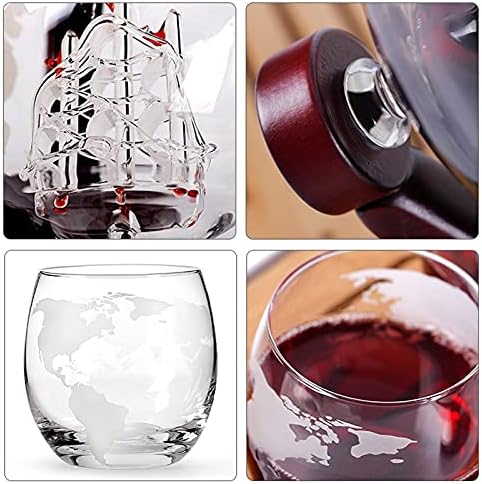 Višenamjenski dekanteri za viski za višekratnu upotrebu bistra boca Globus set čaša za vino jedrilica kristalni dekanter za viski sa