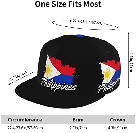Slatka Filipina zastava Baseball Cap Podesiva filipinska kapije za sunce i zvijezde kamionske šešire Snapback Sun Hat za muškarce žene