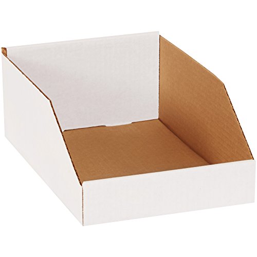 Otvorene kutije za smeće, 10 18 1 1/2, bijele, 25 komada po pakiranju