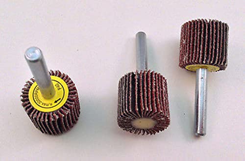 3pc brušenja kotača Set Aluminij oksid za ručnu bušilicu 1 x 1 x 1/4 SHANK GRIT40