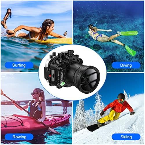 Morski frofni kućište za vodootporno kamere za Sony A7riv-90 mm, profesionalni slučaj podvodne kamere od 130ft/40 m, savršen za ljubitelje