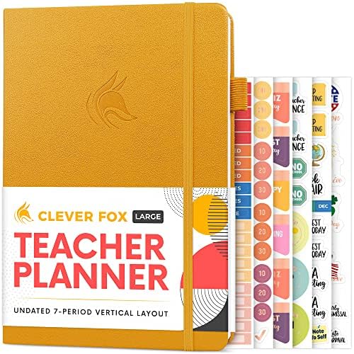 Pametni planer učitelja Foxa - Planer školske godine s kalendarima i planovima lekcija - Knjiga plana za učitelje za organizaciju učionice