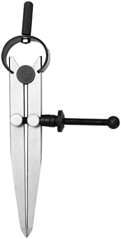 Gretd podesivi čelični razdjelnik za zaključavanje krila kože Kompass Umjetnik Crtanje žica držač ruba 100 mm mjerni alat