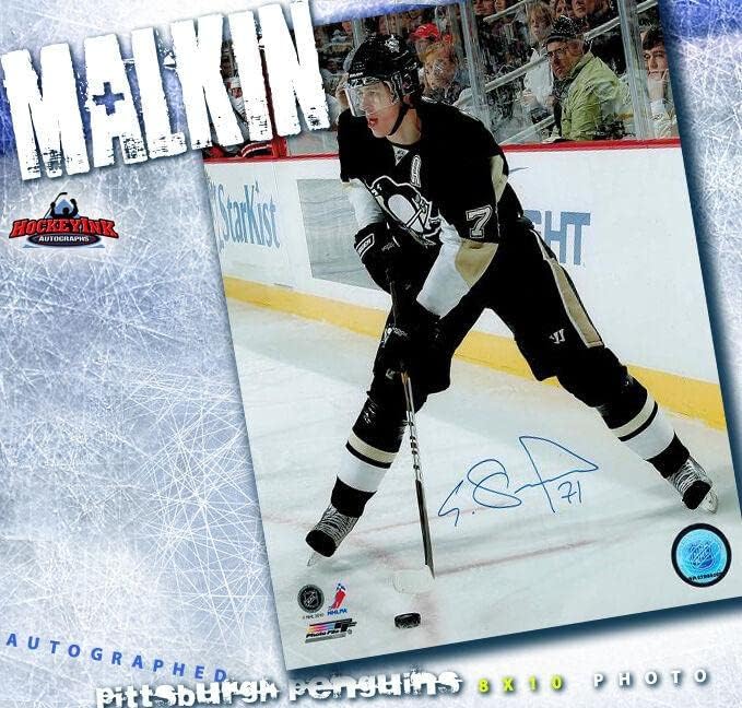 Evgeni Malkin potpisao Pittsburgh Penguins 8 X 10-70338 - Autografirane NHL fotografije