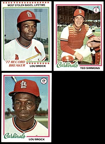 1978. Topps St. Louis Cardinals Team Set St. Louis Cardinals Ex+ Cardinals