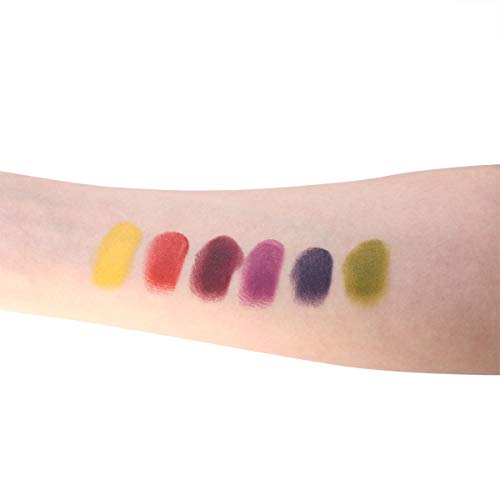 Delisoul 6 boja modrice modrice SFX šminka, kazališni specijalni efekti komplet za šminkanje, profesionalna netoksična boja za lice