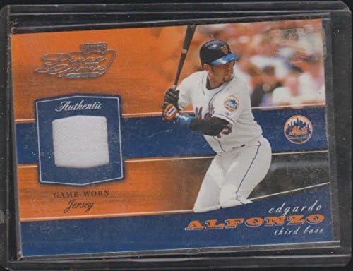 2002. doigravanje Edgardo Alfonzo Mets Game koristio Jersey Baseball Card POG-21