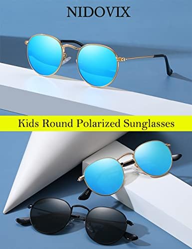 Dječje polarizirane sunčane naočale s klasičnim metalnim okvirom za dječake i djevojčice u dobi od 0 do 18 godina, tri veličine,