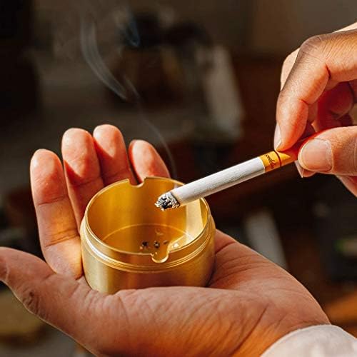 Zanzan pušenje pepela s pepelom, čista mesingana pepeljara, metalne ukrasne cigarete za pepeljare za vanjski zatvoreni, jedinstveni