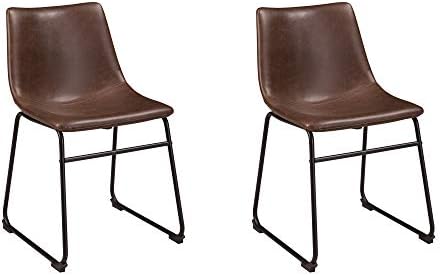Dizajn robne marke u kompletu stolica za blagovanje od 2 komada, Metalna, Crna