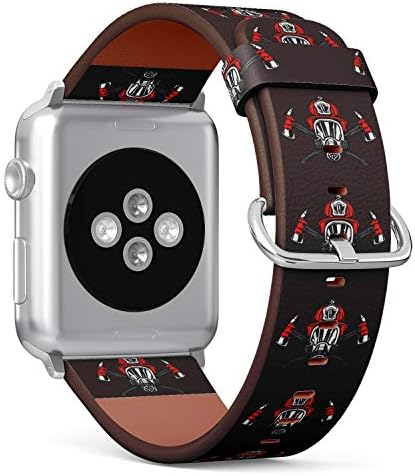 Kožni remen s uzorkom kože za Apple Watch Series 4/3/2/1 gen, zamjena za trake IWATH 38 mm/40 mm
