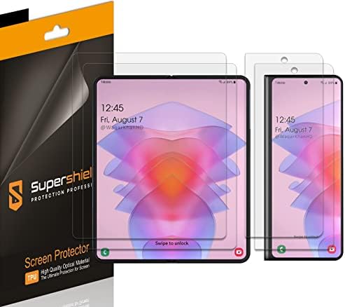 Supershieldz Dizajniran za zaštitno zaslona Samsung Galaxy Z Fold 4 5G, prozirni zaslon visoke razlučivosti