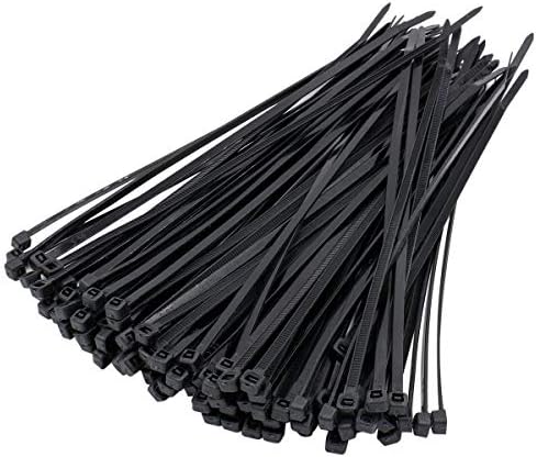 Baomain samo zaključavanje najlonskih kabela Zip kravate 2,5 mm 3,14 inča širina zatezna čvrstoća 18 lbs/8 kgs crni 3x80 pakiranje