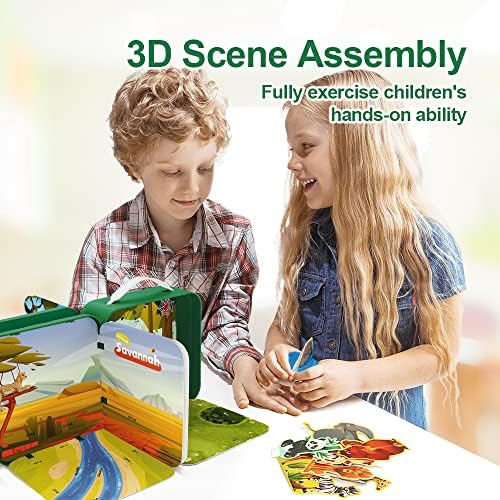 Fomzze životinjski tematski zagonetka, Forest životinje figure, igračke za morske životinje za djecu 3-5, igračke za obrazovanje dječjih