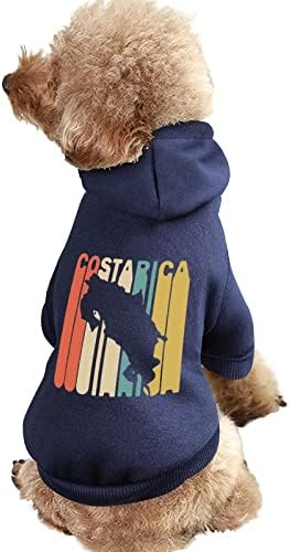 Retro stil kostarike siluete majice za kućne ljubimce meke toplog psećeg džempera tiskani uzorak odijela za kućne ljubimce s šeširima