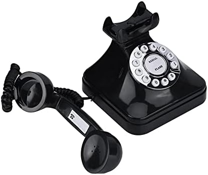 Kxdfdc vintage fiksni telefon retro stil staromodni telefonski telefonski telefon multifunkcionalna flash redicijalna rezervacija broja