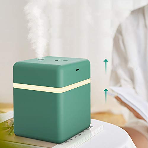Ovlaživač zraka u obliku kutije za uredsku radnu površinu Prijenosni s atmosferskim osvjetljenjem mini ovlaživač zraka s baterijom