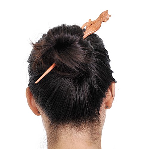 Drveni štapić za kosu za kosu za žene s dugom kosom