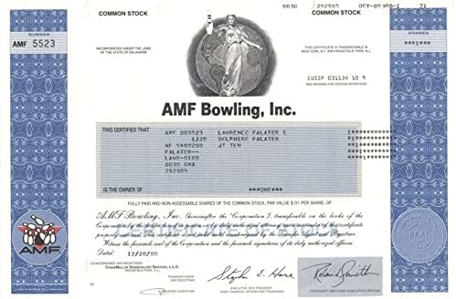AMF Bowling, Inc. - Potvrda o promociji lanca kuglanja