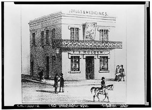 PovijesnaFindings Foto: Holden Store, El Dorado & Main Streets, Stockton, okrug San Joaquin, Kalifornija