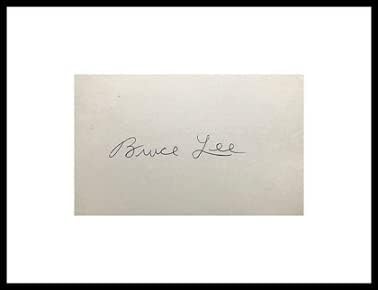 Uokvireni autogram Brucea Leeja s potvrdom o autentičnosti