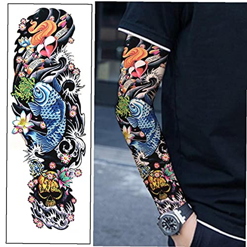 Privremene tetovaže puna ruka vodootporna lažna tetovaža naljepnica muškarci muškarci za umjetnost tijela tetovaža