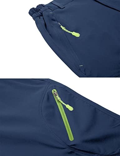 Biylaclesen muške 3/4 Capri hlače Lagane brze suhe kratke hlače s 4 džepa s patentnim zatvaračima trening trening trening capris