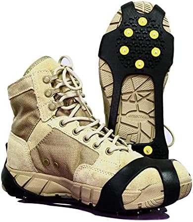 Ledeni kosti snježni kore za cipele i čizme 10 Studs Crampons Ice Grips anit Slipi silikonska guma šetnja vučom ledenim zglobovima